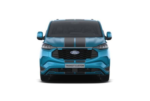 Ford TRANSIT CUSTOM 320 2.5 PHEV L2H1 Sport 233pk | Inklapbare trekhaak | 19 inch lichtmetalen Sport velgen (mat zwart) | Verwarmbaar stuurwiel | Navigatie systeem | B&O speakers
