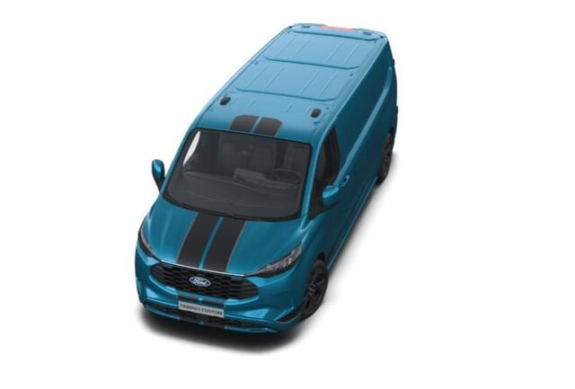 Ford TRANSIT CUSTOM 320 2.5 PHEV L2H1 Sport 233pk | Inklapbare trekhaak | 19 inch lichtmetalen Sport velgen (mat zwart) | Verwarmbaar stuurwiel | Navigatie systeem | B&O speakers