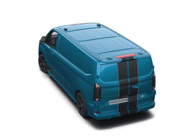 Ford TRANSIT CUSTOM 320 2.5 PHEV L2H1 Sport 233pk | Inklapbare trekhaak | 19 inch lichtmetalen Sport velgen (mat zwart) | Verwarmbaar stuurwiel | Navigatie systeem | B&O speakers