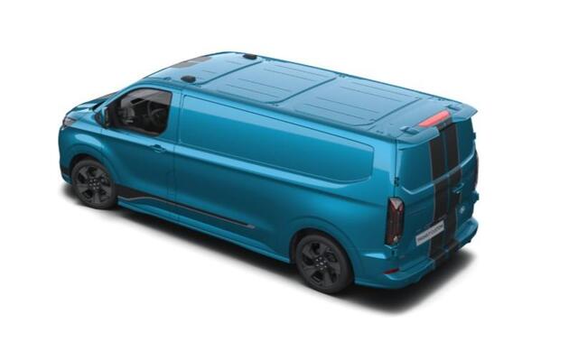 Ford TRANSIT CUSTOM 320 2.5 PHEV L2H1 Sport 233pk | Inklapbare trekhaak | 19 inch lichtmetalen Sport velgen (mat zwart) | Verwarmbaar stuurwiel | Navigatie systeem | B&O speakers