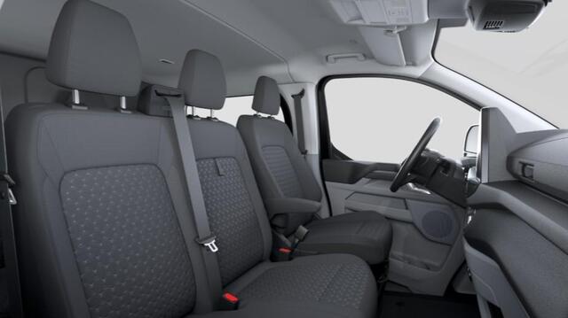 Ford TRANSIT CUSTOM 320 2.5 PHEV L2H1 Limited DC 233pk | Dubbele Cabine | Dubbele zijschuifdeur | 12-weg verstel- en verwarmbare AGR Stoelen | Inklapbare trekhaak | 17 inch lichtmetalen velgen | Driver Assistance Pack Premium | Verwarmbaar stuurwiel | Bekleding zijwand en a