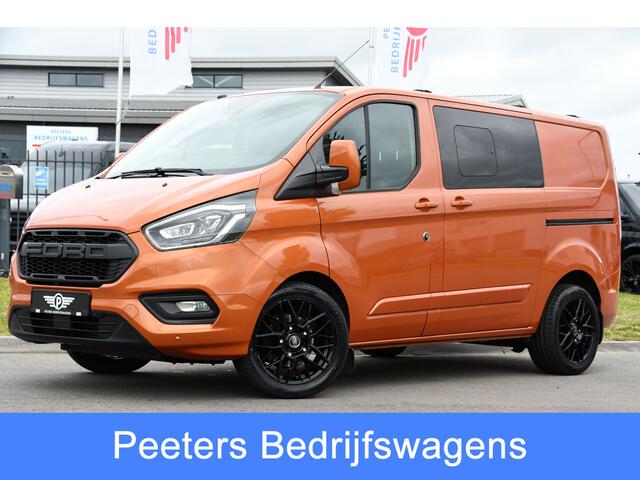 Ford TRANSIT CUSTOM 300 2.0 TDCI L1H1 Limited DC Raptor Edition Cruise, Camera, Carplay, 2 x Schuifdeur, Stoelverwarming, 170PK, Automaat, Uniek!