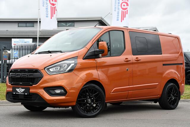 Ford TRANSIT CUSTOM 300 2.0 TDCI L1H1 Limited DC Raptor Edition Cruise, Camera, Carplay, 2 x Schuifdeur, Stoelverwarming, 170PK, Automaat, Uniek!