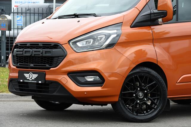 Ford TRANSIT CUSTOM 300 2.0 TDCI L1H1 Limited DC Raptor Edition Cruise, Camera, Carplay, 2 x Schuifdeur, Stoelverwarming, 170PK, Automaat, Uniek!