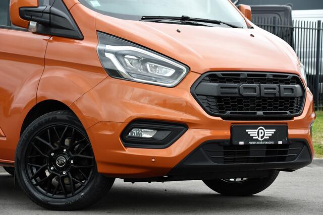 Ford TRANSIT CUSTOM 300 2.0 TDCI L1H1 Limited DC Raptor Edition Cruise, Camera, Carplay, 2 x Schuifdeur, Stoelverwarming, 170PK, Automaat, Uniek!