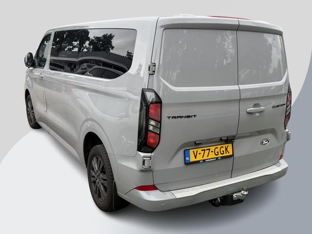 Ford TRANSIT CUSTOM 320 2.0 TDCI L2H1 Limited 136pk Automaat | DC | Adaptieve Cruise | Stoelverwarming | Achteruitrijcamera | Trekhaak | Dubbele Cabine