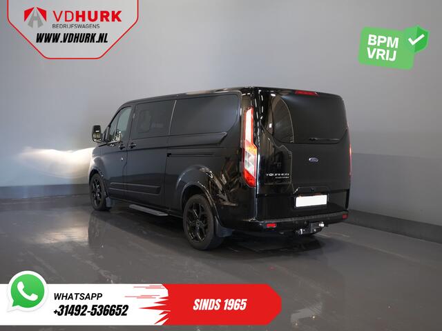 Ford TRANSIT CUSTOM 2.0 TDCI 130 pk Aut. L2 Trend BPM VRIJ! DC Dubbel Cabine 2x Schuifdeur/ Leder/ Elek.Stoel/ Raptor grill/ Stoelverw/ Navi/ Carplay/ Camera/ PDC/ Cruise/ Trekhaak/ Airco