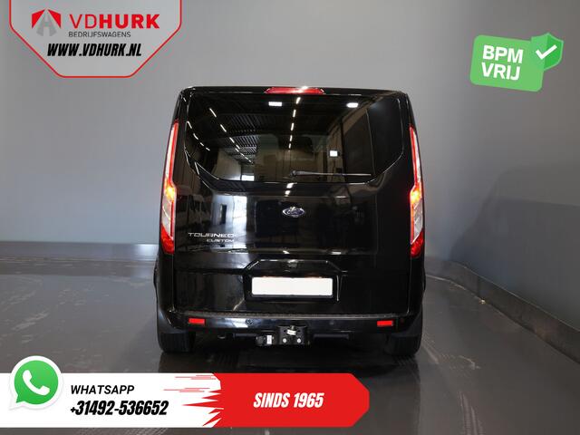 Ford TRANSIT CUSTOM 2.0 TDCI 130 pk Aut. L2 Trend BPM VRIJ! DC Dubbel Cabine 2x Schuifdeur/ Leder/ Elek.Stoel/ Raptor grill/ Stoelverw/ Navi/ Carplay/ Camera/ PDC/ Cruise/ Trekhaak/ Airco