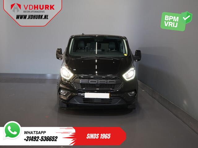 Ford TRANSIT CUSTOM 2.0 TDCI 130 pk Aut. L2 Trend BPM VRIJ! DC Dubbel Cabine 2x Schuifdeur/ Leder/ Elek.Stoel/ Raptor grill/ Stoelverw/ Navi/ Carplay/ Camera/ PDC/ Cruise/ Trekhaak/ Airco