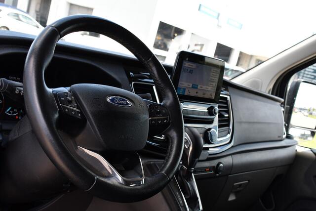 Ford TRANSIT CUSTOM 2.0 TDCI L1H1 Sport DC Camera, Cruise, Carplay, 170PK, Automaat, LED, 2 x Schuifdeur, Trekhaak, Leder, Uniek!
