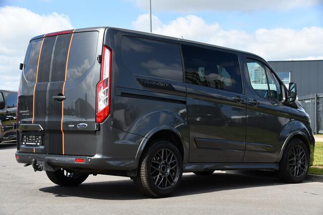 Ford TRANSIT CUSTOM 2.0 TDCI L1H1 Sport DC Camera, Cruise, Carplay, 170PK, Automaat, LED, 2 x Schuifdeur, Trekhaak, Leder, Uniek!
