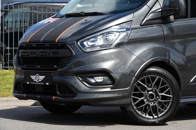 Ford TRANSIT CUSTOM 2.0 TDCI L1H1 Sport DC Camera, Cruise, Carplay, 170PK, Automaat, LED, 2 x Schuifdeur, Trekhaak, Leder, Uniek!