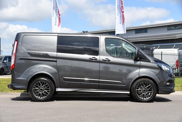 Ford TRANSIT CUSTOM 2.0 TDCI L1H1 Sport DC Camera, Cruise, Carplay, 170PK, Automaat, LED, 2 x Schuifdeur, Trekhaak, Leder, Uniek!