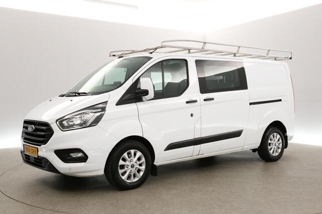 Ford TRANSIT CUSTOM 340 2.0 TDCI L2H1 | Dubbele Cabine | 5 Pers | Automaat Camera Carplay LED Airco 2xSchuifdeur Imperiaal Navi Cruise PDC Trekhaak