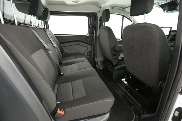 Ford TRANSIT CUSTOM 340 2.0 TDCI L2H1 | Dubbele Cabine | 5 Pers | Automaat Camera Carplay LED Airco 2xSchuifdeur Imperiaal Navi Cruise PDC Trekhaak