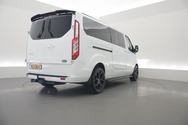 Ford TRANSIT CUSTOM 320 2.0 TDCI L2H1 DC Aut. | 170pk | Navi | Leder | Adapt. Cruise | 18'' | Trekhaak | Camera | 2x Schuifd.