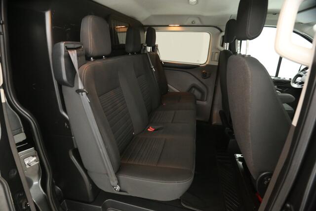Ford TRANSIT CUSTOM 320 2.0 TDCI L2H1 Dubbele Cabine 5 Persoons 2xSchuifdeur Airco Cruise Navigatie PDC Imperiaal Trekhaak