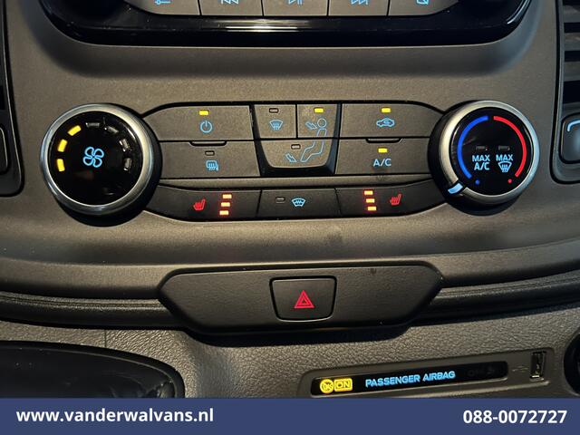 Ford TRANSIT CUSTOM 2.0 TDCI L2H1 Euro6 Airco | Camera | Navigatie | LED | Cruisecontrol | Stoelverwarming | Verwarmde voorruit Parkeersensoren, Bijrijdersbank
