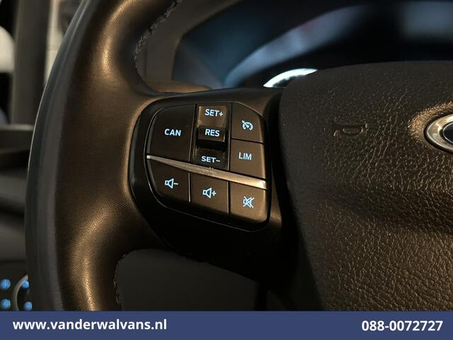 Ford TRANSIT CUSTOM 2.0 TDCI 130pk L2H1 Euro6 Airco | Multimedia scherm | 2800kg Trekhaak | Stoelverwarming | Cruisecontrol | Parkeersensoren, bijrijdersbank, verwarmde voorruit