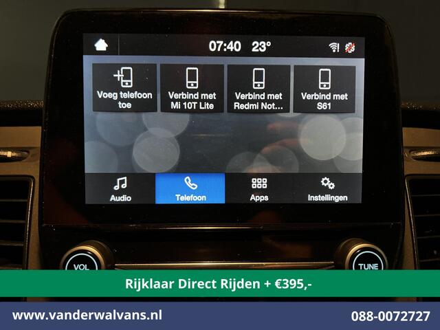 Ford TRANSIT CUSTOM 2.0 TDCI L2H1 Euro6 *Rijklaar Direct Rijden* Airco | Camera | Android auto | Cruisecontrol | Parkeersensoren verwarmde voorruit, bijrijdersbank, 2800kg trekvermogen