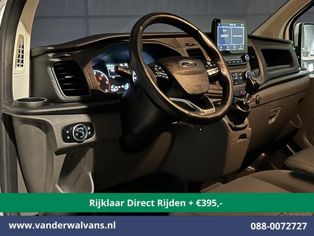 Ford TRANSIT CUSTOM 2.0 TDCI L2H1 Euro6 *Rijklaar Direct Rijden* Airco | Camera | Android auto | Cruisecontrol | Parkeersensoren verwarmde voorruit, bijrijdersbank, 2800kg trekvermogen