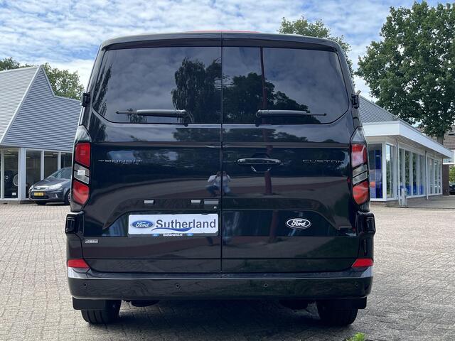 Ford TRANSIT CUSTOM 320 2.5 PHEV L2H1 Black Platinum DC ZUID | Ford Voorraad | Prijs is excl. BTW EN BPM | incl. ¤4.422,- korting! | Dubbele cabine Snoeks leder | Full led | Dubbele zij-schuifdeur | Direct uit voorraad leverbaar! | Full options