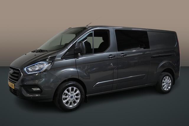 Ford TRANSIT CUSTOM 300 2.0 TDCI L2H1 Limited Dubbele Cabine Automaat Navi Airco 2 Schuifdeuren Trekhaak PDC Carplay DAB