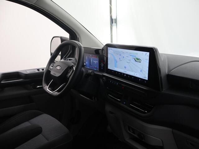 Ford TRANSIT CUSTOM e-Transit 340 | L2 H1 | LIMITED | 65 kWh | 218 PK | 328 KM WLTP | ADAPTIVE CRUISE | LED | STOELVERWARMING | PARKEERPAKKET | NAVIGATIE | 2-ZITS | LAADRUIMTE PAKKET | SNEL LADEN | CARPLAY / ANDROID AUTO | 2300 KG AHW
