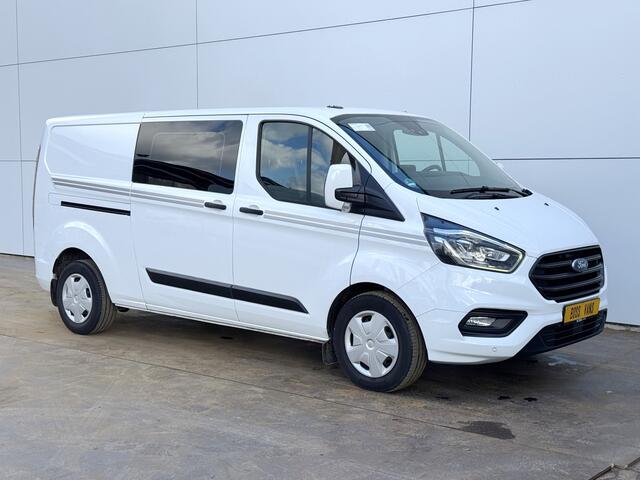 Ford TRANSIT CUSTOM 2.0 130PK Automaat L2H1 Dubbele Cabine Adaptieve Cruise Control Airco Trekhaak Stoelverwarming Parkeersensoren Navigatie Camera