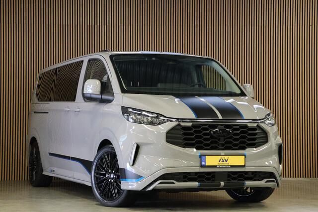 Ford TRANSIT CUSTOM 300 2.0 TDCI L2H1 Sport 170 PK DC | L+R Schuifdeur | Dubbel Cabine | 360 Camera | ACC | Blind Spot | Navigatie | Camera | CarPlay | Lane Assist | | Raptor Edition | Elek. Trekhaak | 5-Zitter | BPM VRIJ | Verlengde fabrieksgarantie tot 12-2029 | Dubbel Cab