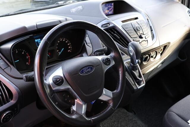 Ford TRANSIT CUSTOM 290 2.0 TDCI 170 PK L2H1 Limited | Standkachel | Navigatie | Stoelverwarming | Camera | Cruise control | Trekhaak | NAP Logisch | Dakdragers | Airco | 3-Zitter