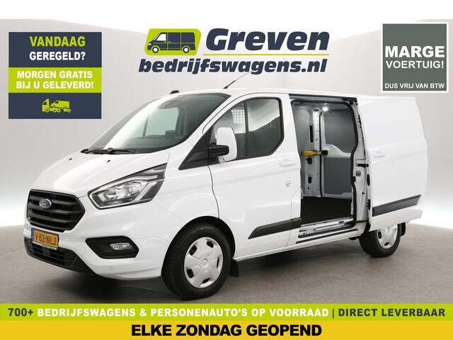 Ford TRANSIT CUSTOM 280 2.0 TDCI L1H1 | MARGE | Aut. | Airco | Camera | Cruise | 3-Zits | Schuifdeur L+R | Trekh. | Stoelverw.