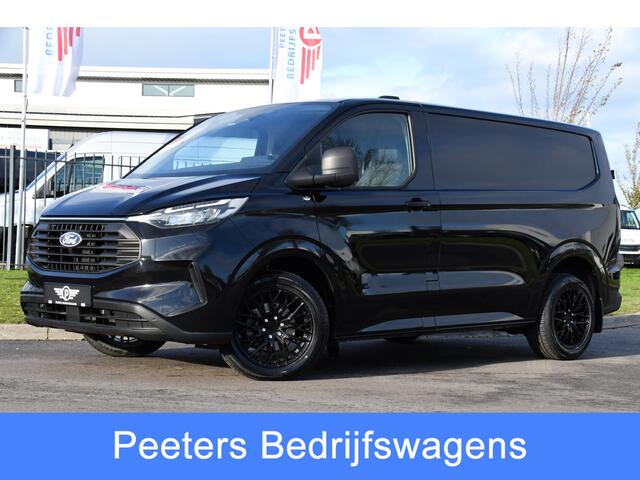 Ford TRANSIT CUSTOM 300 2.0 TDCI L1H1 Black Edition Virtual, Adaptieve Cruise, Carplay, Camera, Leder, LED, NAVI, Automaat, Uniek!
