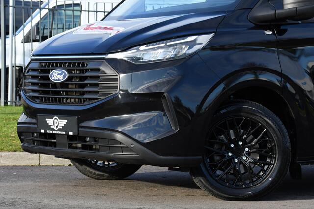 Ford TRANSIT CUSTOM 300 2.0 TDCI L1H1 Black Edition Virtual, Adaptieve Cruise, Carplay, Camera, Leder, LED, NAVI, Automaat, Uniek!