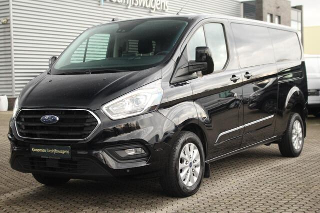 Ford TRANSIT CUSTOM 320 2.0TDCI 170pk L2H1 Limited DC | Automaat | L+R Zijdeur | Trekhaak | Camera | Carplay/Android | | Lease 537,- p/m