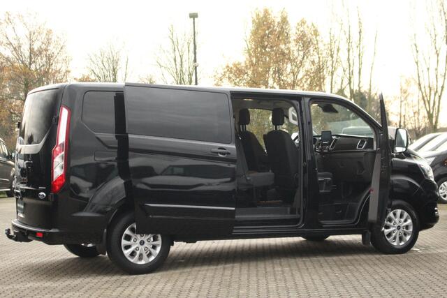 Ford TRANSIT CUSTOM 320 2.0TDCI 170pk L2H1 Limited DC | Automaat | L+R Zijdeur | Trekhaak | Camera | Carplay/Android | | Lease 537,- p/m