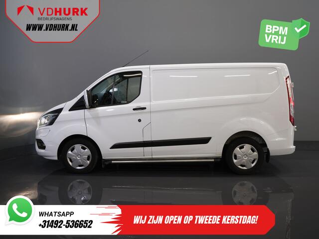 Ford TRANSIT CUSTOM 1.0 130 pk Aut. PHEV BPM VRIJ! Carplay/ Stoelverw./ Sortimo/ Sidebars/ Camera/ PDC/ Cruise/ Airco