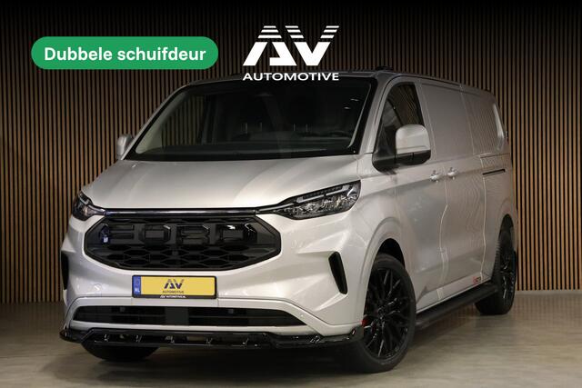 Ford TRANSIT CUSTOM 320 2.0 TDCI L2H1 Limited 170 PK | BPM VRIJ | ACC | Blind Spot | Navigatie | Camera | CarPlay | Lane Assist | Stoelverwarming | Raptor Edition | L+R Schuifdeur | 3-Zitter