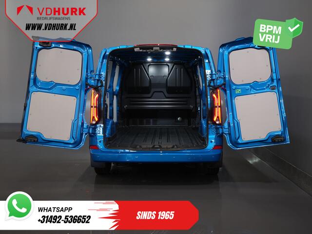 Ford TRANSIT CUSTOM E-Transit 340 65 kWh 330km WLTP L2 Limited Garantie 5 jaar/ 2.3t Trekverm./ Snellader/ Matrix LED/ B&O/ Adapt.Cruise/ Standkachel/ Carplay/ Camera