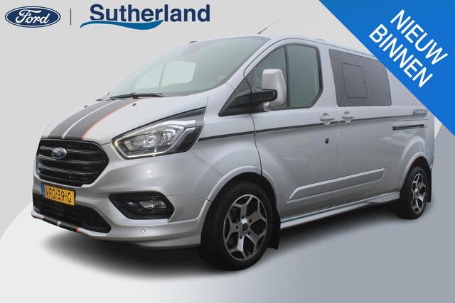 Ford TRANSIT CUSTOM Dubbele Cabine 320 2.0 TDCI L2H1 Sport | Trekhaak | Camera | Winterpack | 18 INCH Lichtmetalen Velgen | Climate Control | Adaptieve Cruise Control