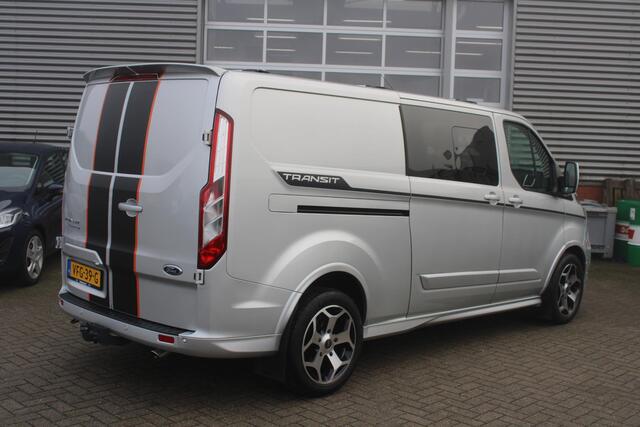 Ford TRANSIT CUSTOM Dubbele Cabine 320 2.0 TDCI L2H1 Sport | Trekhaak | Camera | Winterpack | 18 INCH Lichtmetalen Velgen | Climate Control | Adaptieve Cruise Control