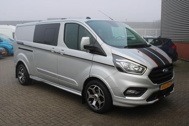 Ford TRANSIT CUSTOM Dubbele Cabine 320 2.0 TDCI L2H1 Sport | Trekhaak | Camera | Winterpack | 18 INCH Lichtmetalen Velgen | Climate Control | Adaptieve Cruise Control