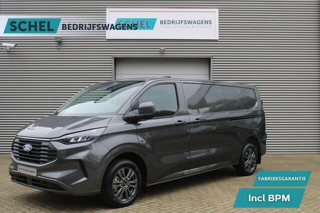 Ford TRANSIT CUSTOM 320 2.0 TDCI L2H1 Limited 170pk - 1+1 Stoelopstelling - 2x Schuifdeur - Adaptive Cruise - Verwarmd stuur - Blind spot - Navigatie - Camera - Draadloos laden - Rijklaar