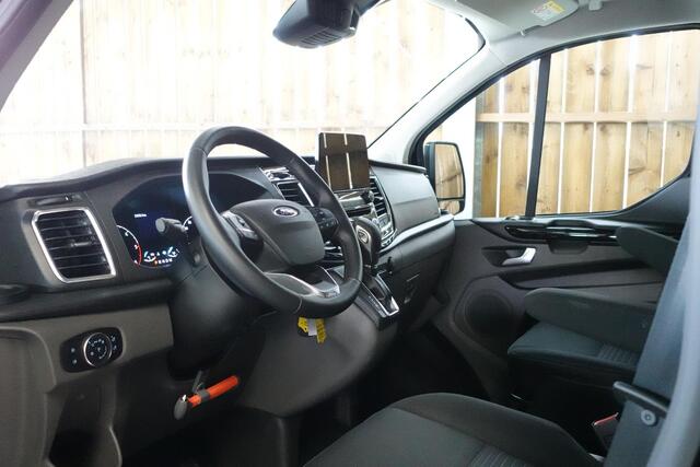 Ford TRANSIT CUSTOM 300 2.0 TDCI L2H1 Dubbele Cabine Automaat Navi Airco 2 Schuifdeuren Trekhaak Parkeersensoren Carplay