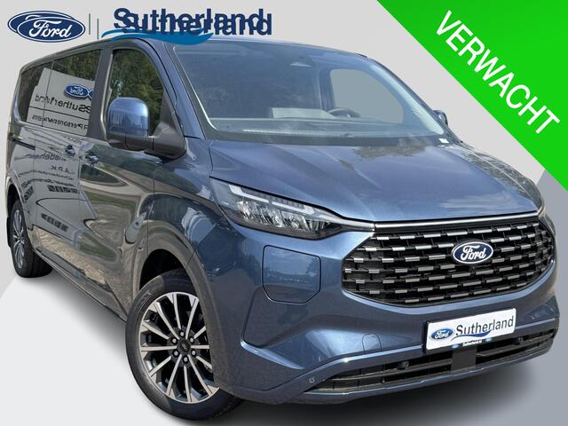 Ford TRANSIT CUSTOM Tourneo 340 2.5 PHEV L2H1 Titanium X 233pk | Incl. BTW/BPM Rijklaar | Handsfree elektrische dubbele zijschuifdeuren | Inklapbare trekhaak | Tourneo Luxury Pack | Verwarmbaar stuurwiel