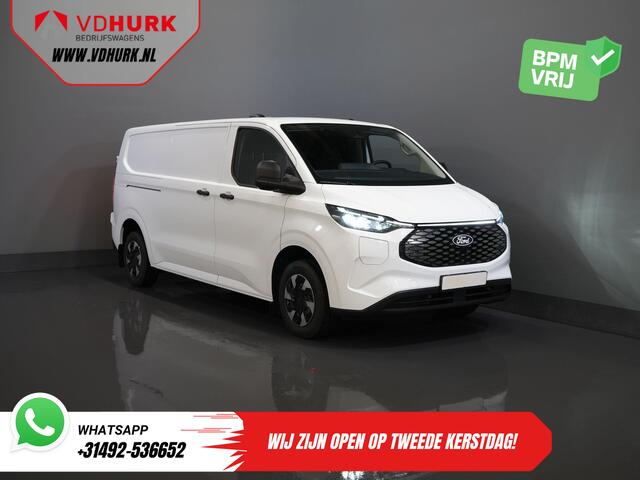 Ford TRANSIT CUSTOM E-Transit 340 L2 Trend 65 kWh 330 km WLTP LED/ Snellader/ 2.3t Trekverm./ Stuurverw./ Stoelverw./ Carplay/ Climate/ Camera/ PDC/ Cruise