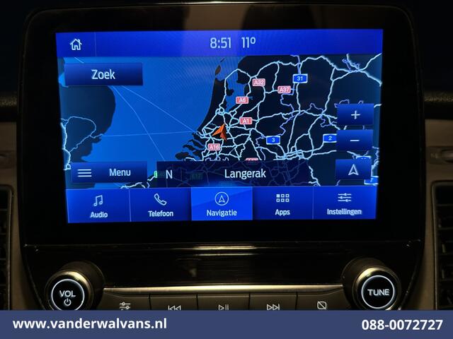 Ford TRANSIT CUSTOM 2.0 TDCI 131pk L2H1 Euro6 Airco | Navigatie | Camera | Apple Carplay LED, Cruisecontrol, Stoelverwarming, Verwarmde Voorruit, Parkeersensoren, Bijrijdersbank