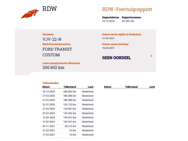 Ford TRANSIT CUSTOM 2.0 TDCI 108pk Euro 6 L2 Lang - Trekhaak - Cruise