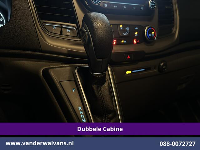 Ford TRANSIT CUSTOM 2.0 TDCI 131pk Automaat L2H1 Dubbele Cabine Euro6 Airco | 6-Zits | Camera | Navigatie | Apple Carplay | LED Cruisecontrol, Android Auto, Trekhaak, Stoelverwarming, Verwarmde voorruit, Parkeersensoren