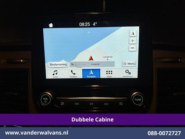 Ford TRANSIT CUSTOM 2.0 TDCI 131pk Automaat L2H1 Dubbele Cabine Euro6 Airco | 6-Zits | Camera | Navigatie | Apple Carplay | LED Cruisecontrol, Android Auto, Trekhaak, Stoelverwarming, Verwarmde voorruit, Parkeersensoren